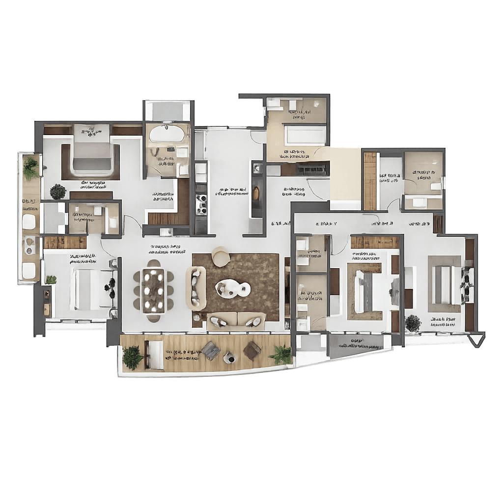 Ceratec West Winds Hinjewadi Phase 1 5.5 BHK Floor Plan Image