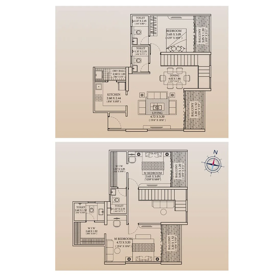 Ceratec West Winds Hinjewadi 3.5BHK Floorplan Image