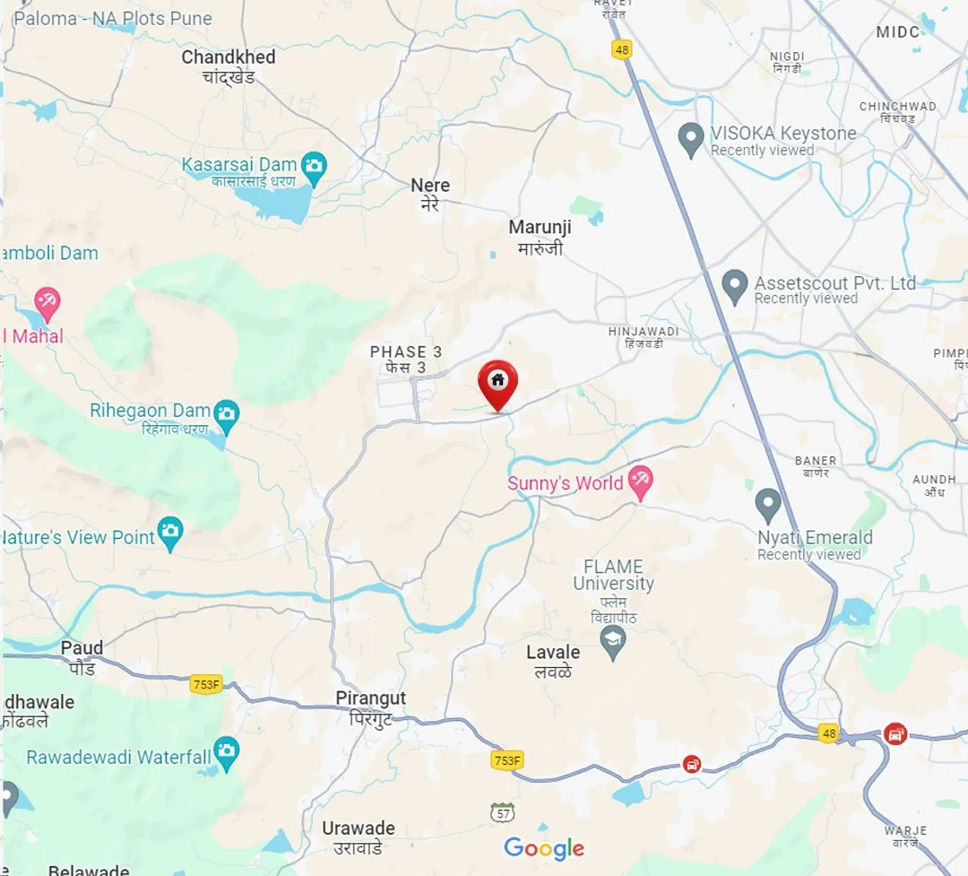 Ceratec West Winds Hinjewadi Map Image